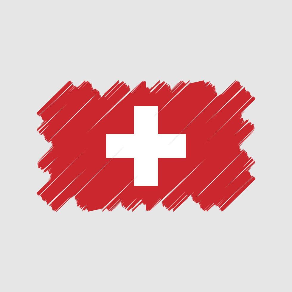 disegno vettoriale bandiera svizzera. bandiera nazionale