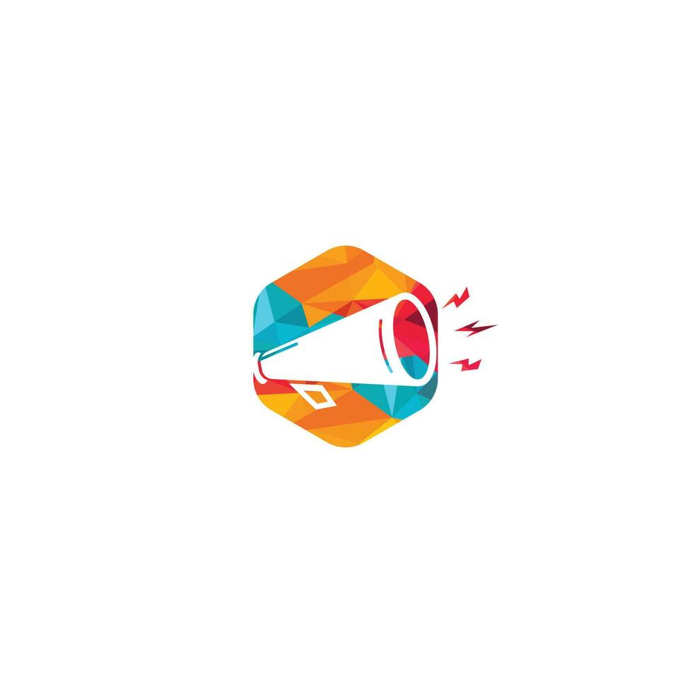 megafono vettore logo design. creativo simbolo concetto per marketing agenzia.