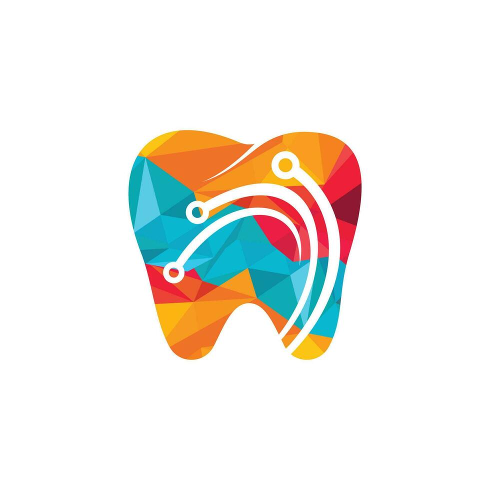 dentale Tech vettore logo design. dentale riparazione logo modello.