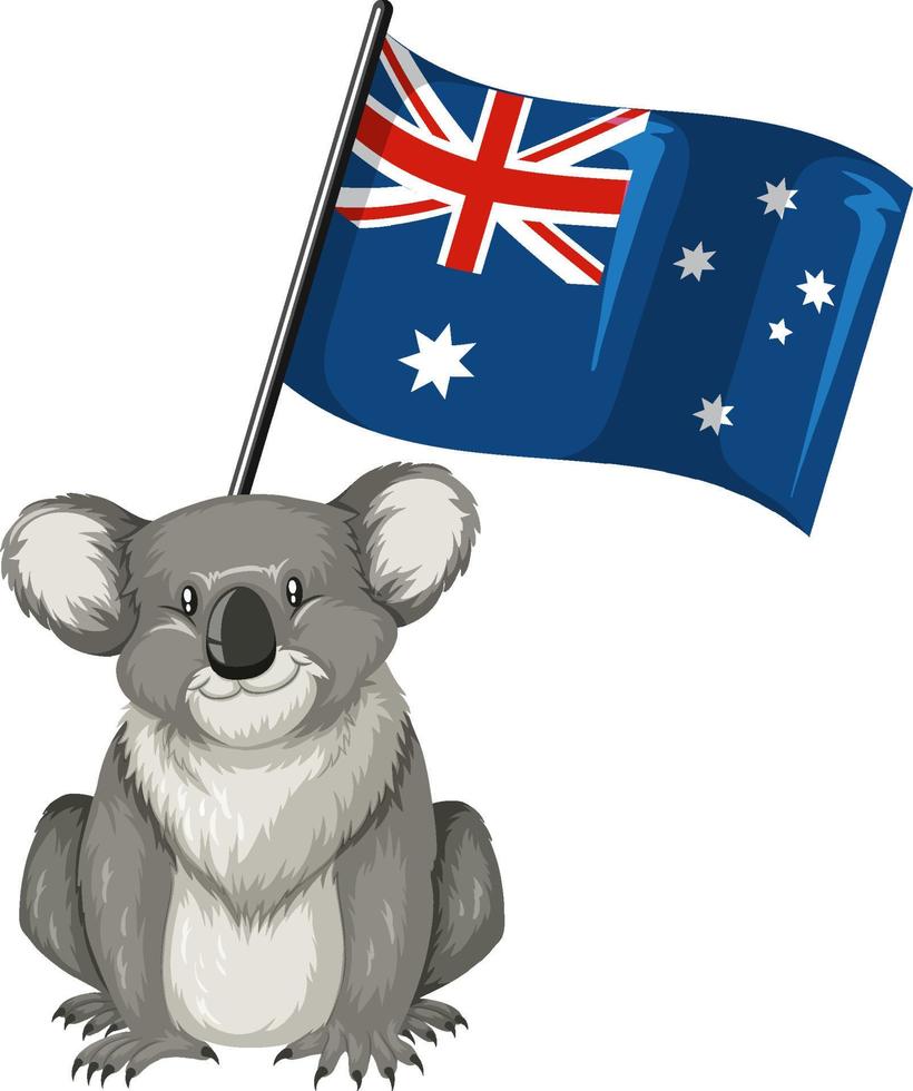 koala australiano animale cartone animato vettore