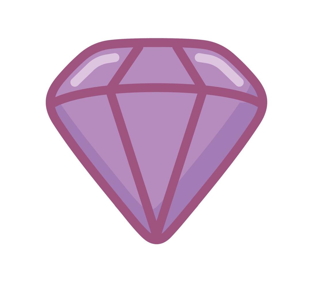 diamante cartone animato icona vettore