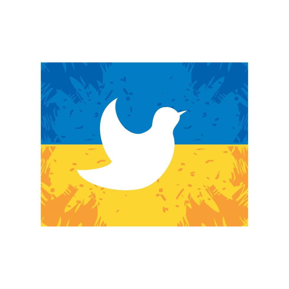 pregare per Ucraina, bandiera e Piccione vettore