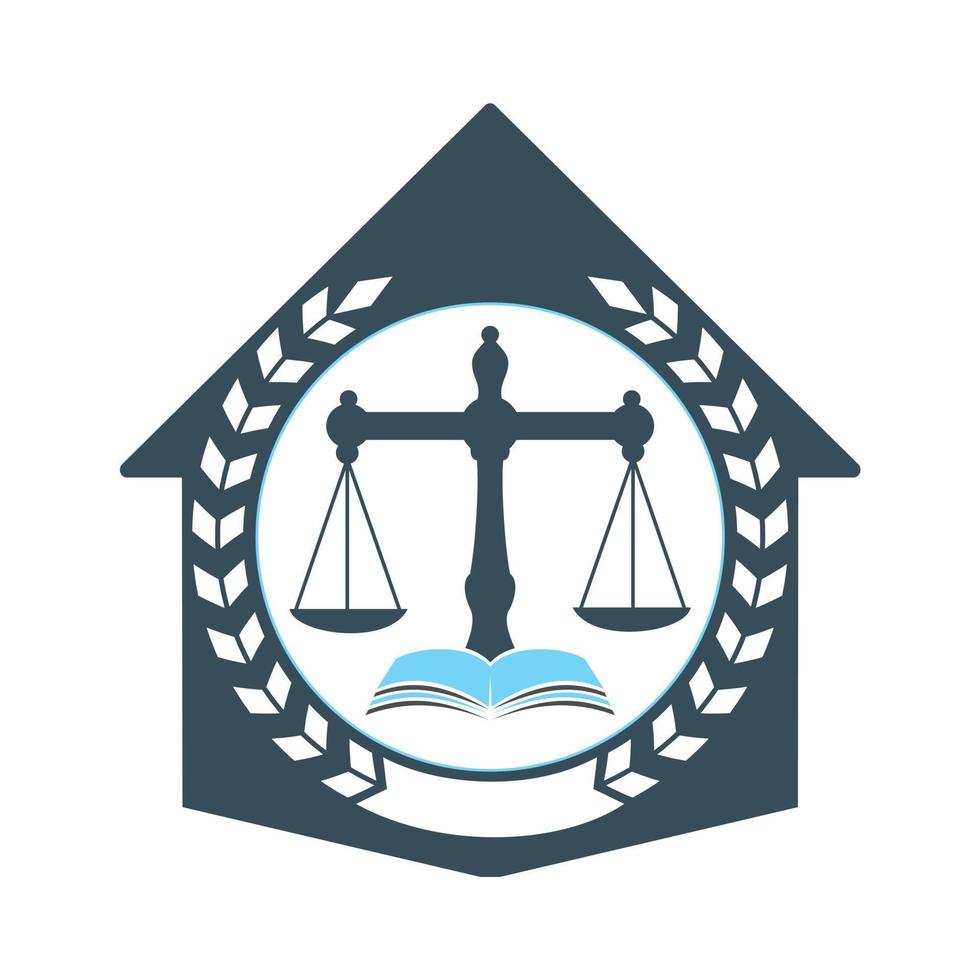 legge Casa logo design. proprietà legge logo, vero tenuta e legge simbolo. vettore