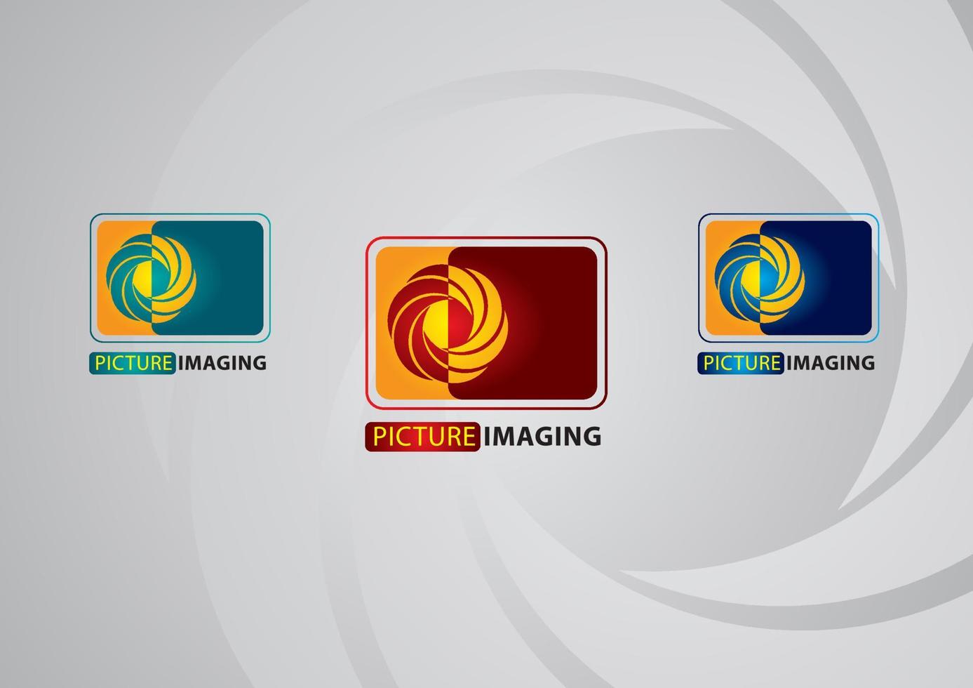foto logo modello. colorato diaframma icona. vettore illustrazione