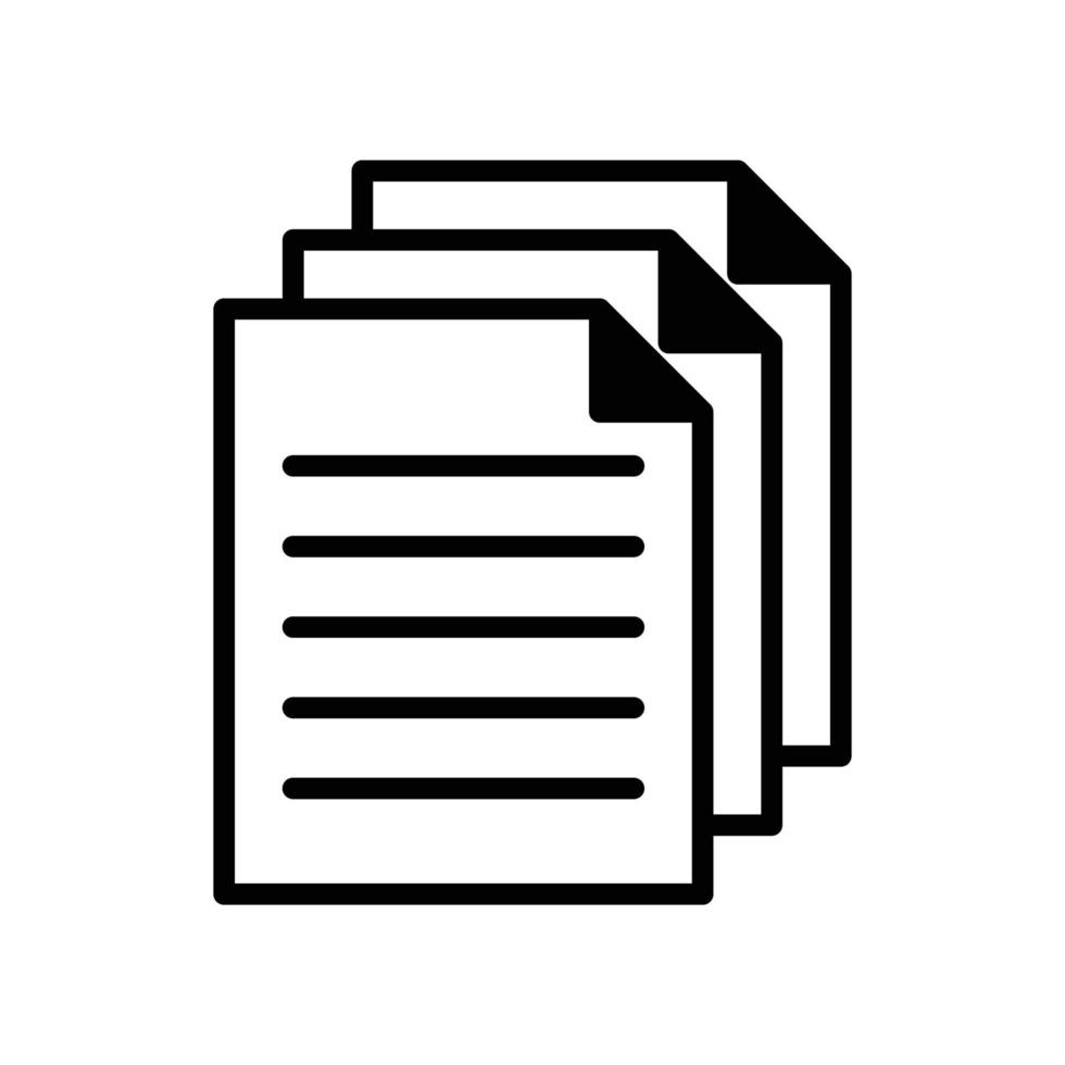 documento icona vettore design modello