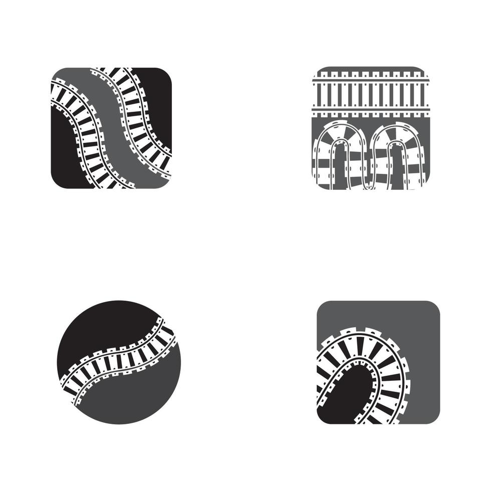 ferrovia vettore icona design modello illustrazione