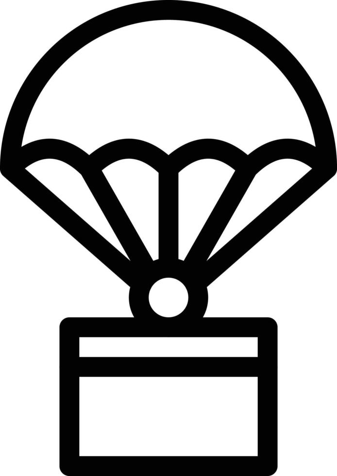 illustrazione vettoriale del paracadute su uno sfondo. simboli di qualità premium. icone vettoriali per il concetto e la progettazione grafica.