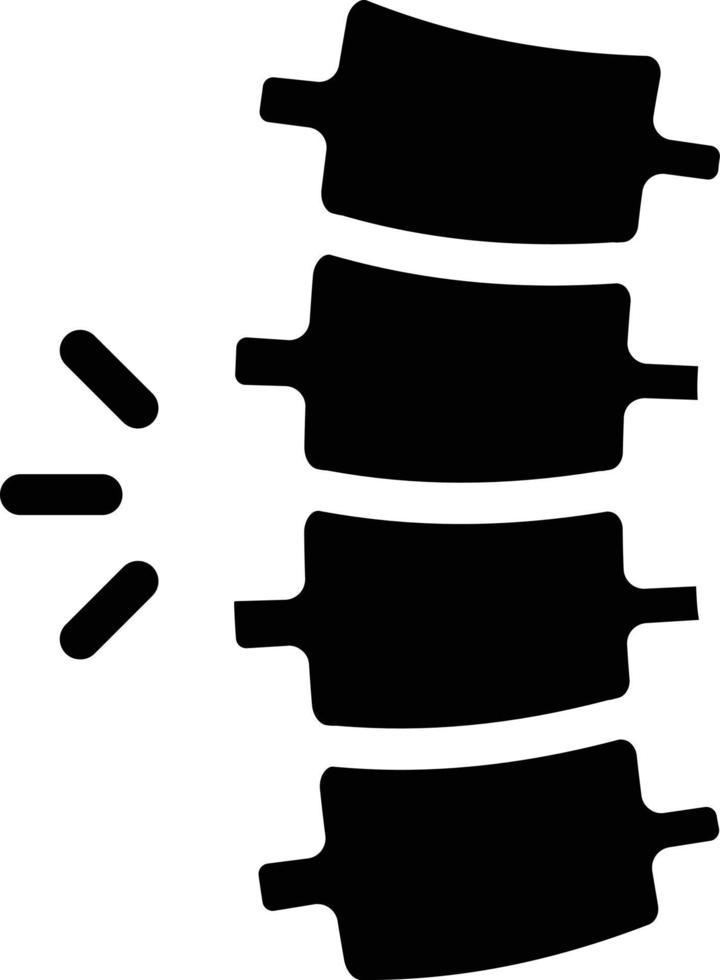 illustrazione vettoriale della colonna vertebrale su uno sfondo. simboli di qualità premium. icone vettoriali per il concetto e la progettazione grafica.