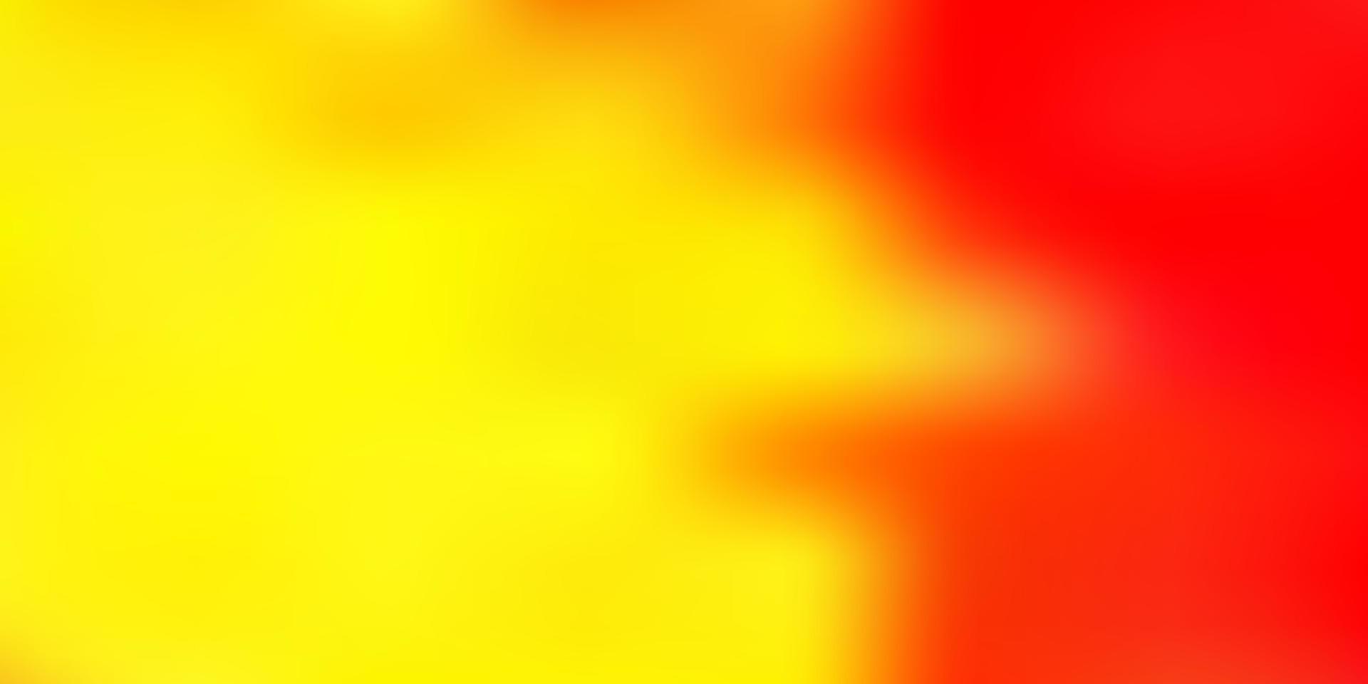 disegno di sfocatura vettoriale rosso chiaro, giallo.