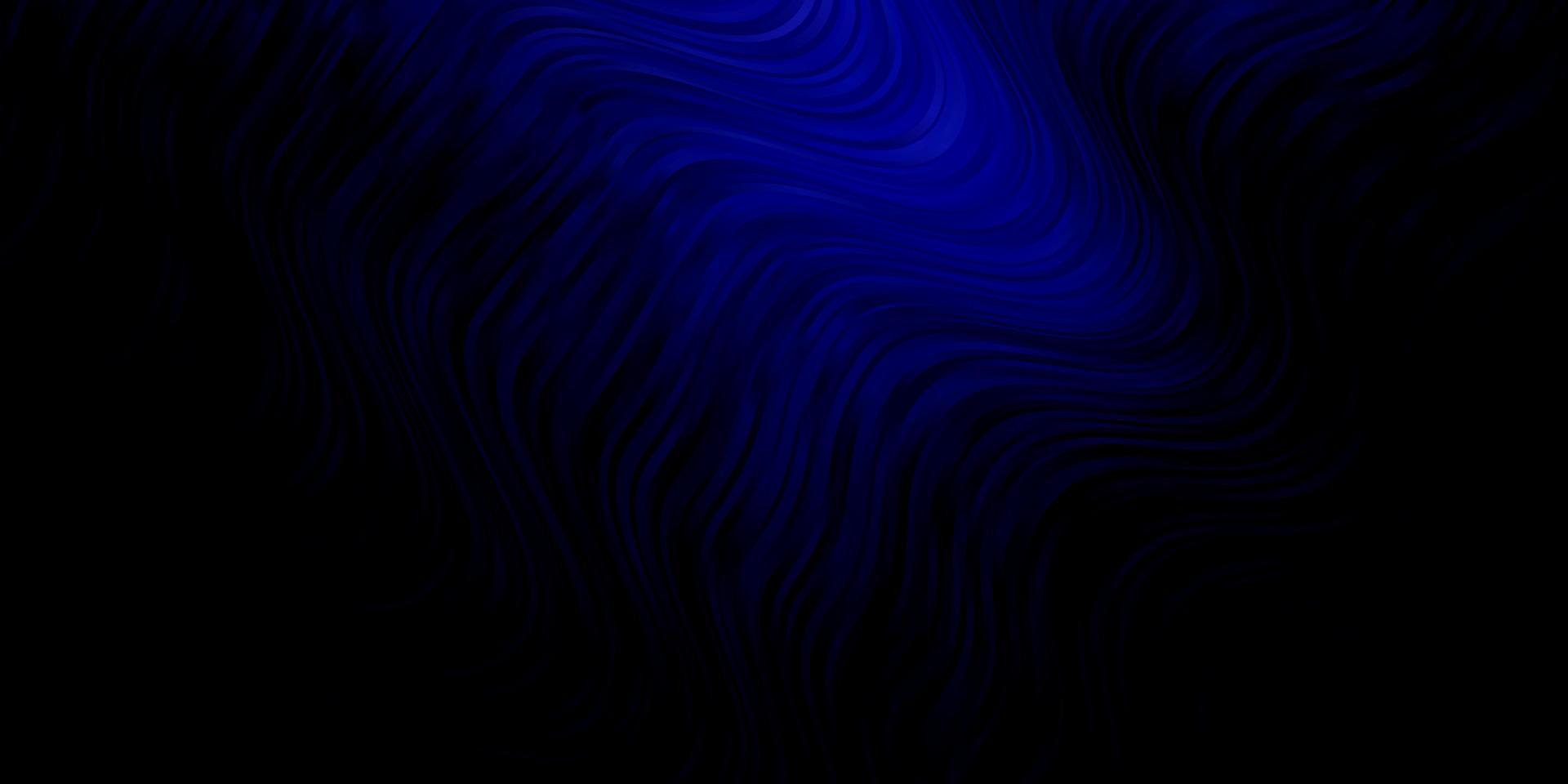 layout vettoriale blu scuro con curve.
