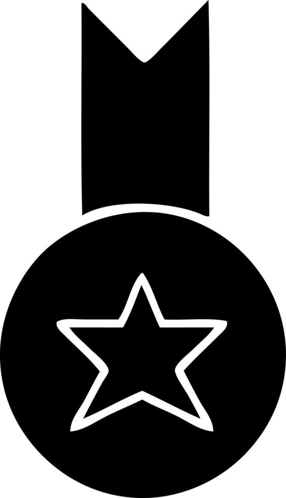medaglia d'oro simbolo piatto vettore