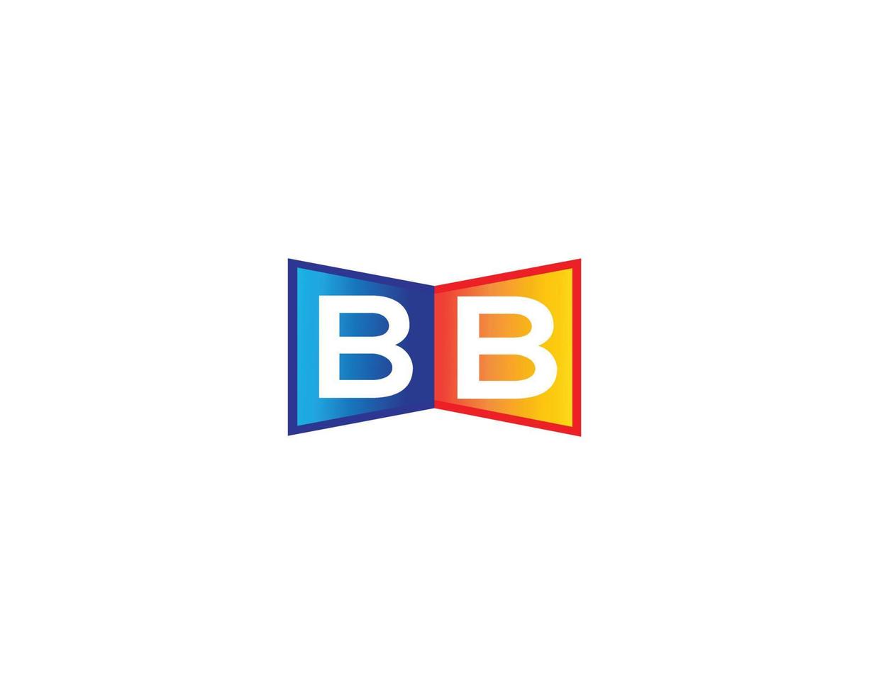 creativo lettera bb monogramma logo design icona vettore modello.