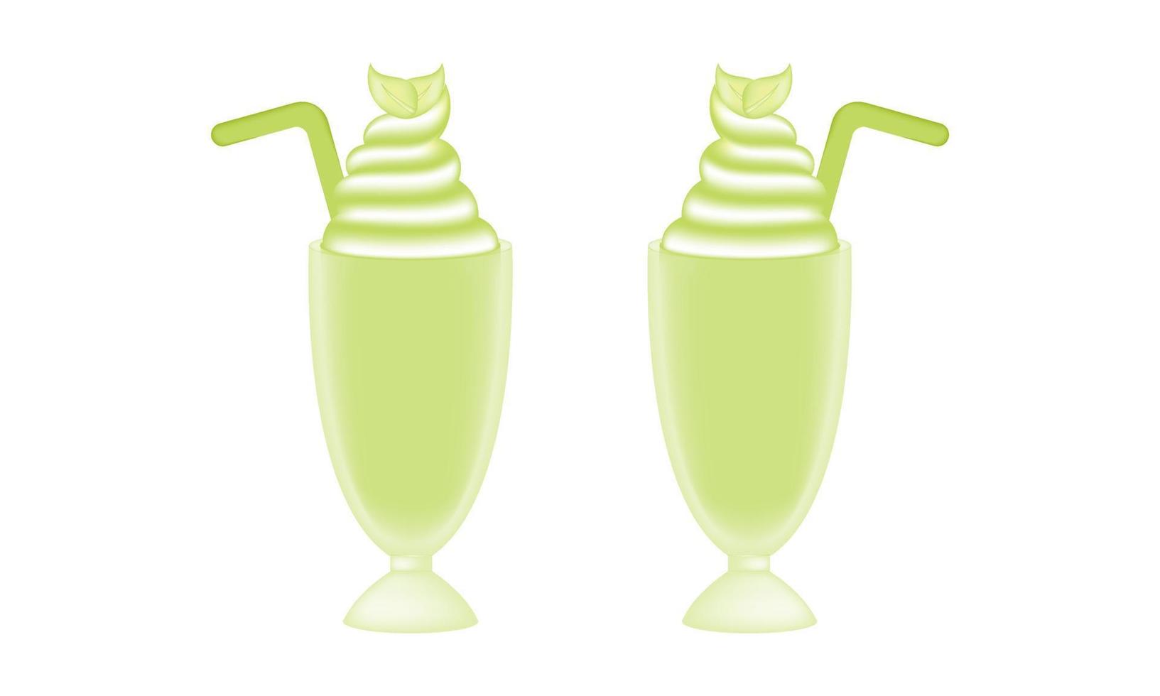 verde tè ghiaccio crema illustrazione con maglia tecnica 5 vettore