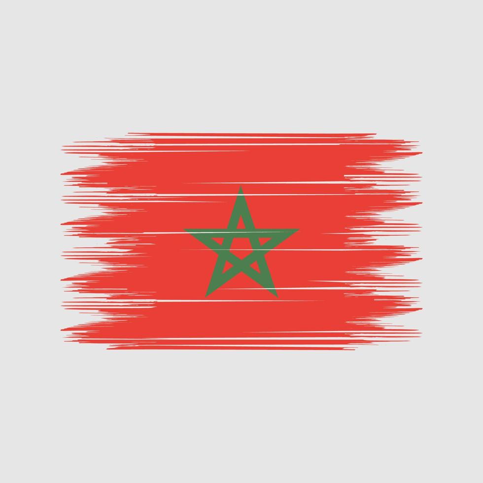 Marocco bandiera spazzola vettore. nazionale bandiera spazzola vettore