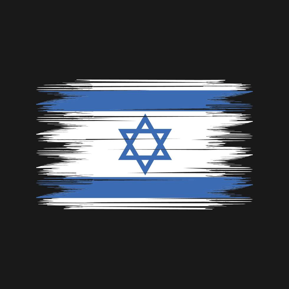 Israele bandiera spazzola vettore. nazionale bandiera spazzola vettore