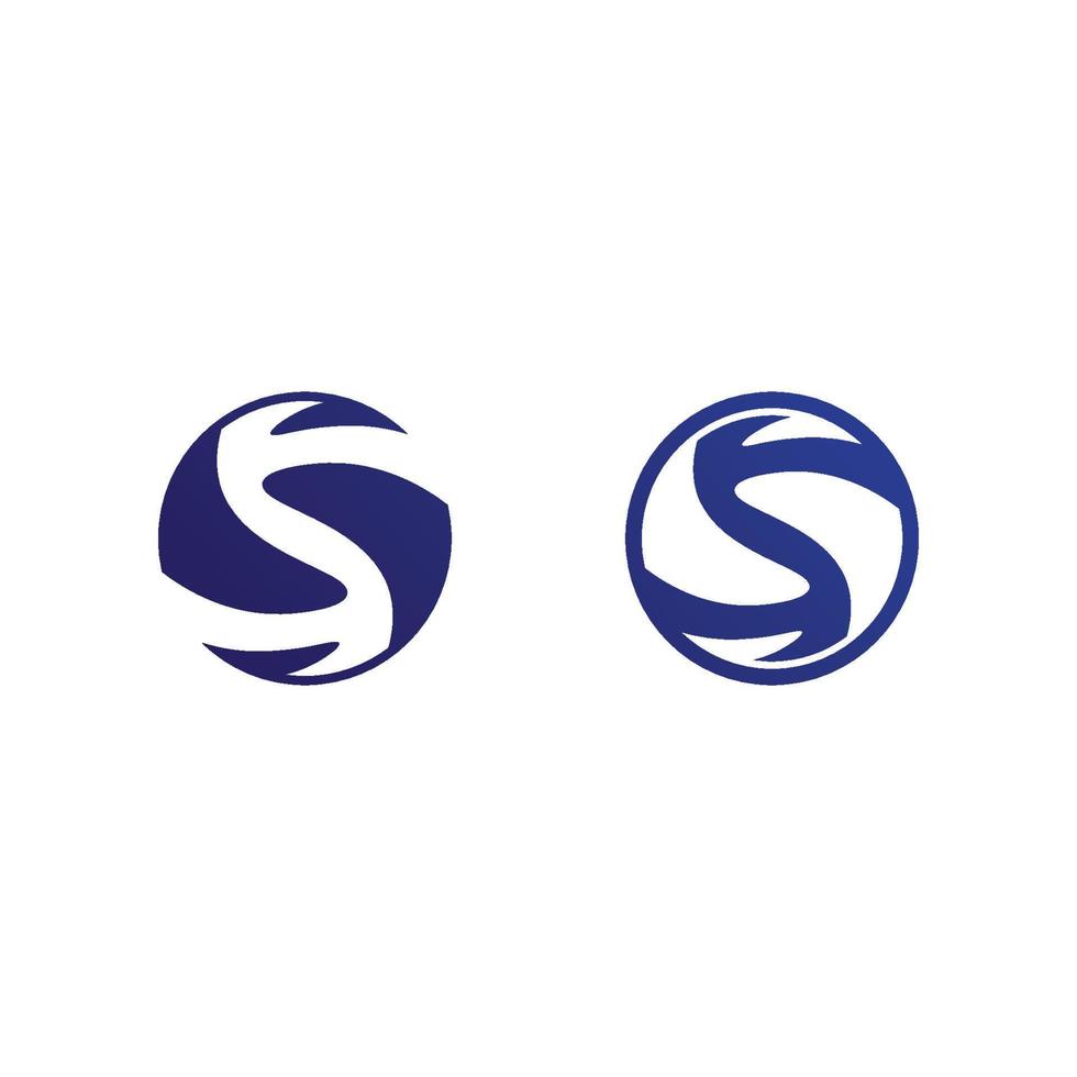 attività commerciale aziendale S lettera logo vettore design
