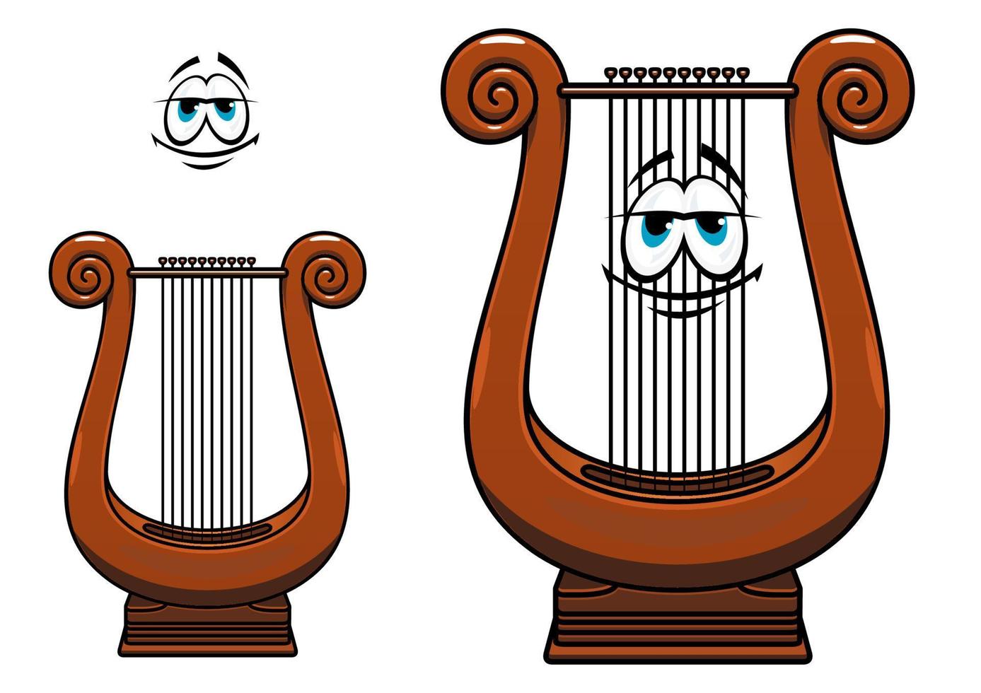 cartone animato Grecia musicale lira personaggio vettore