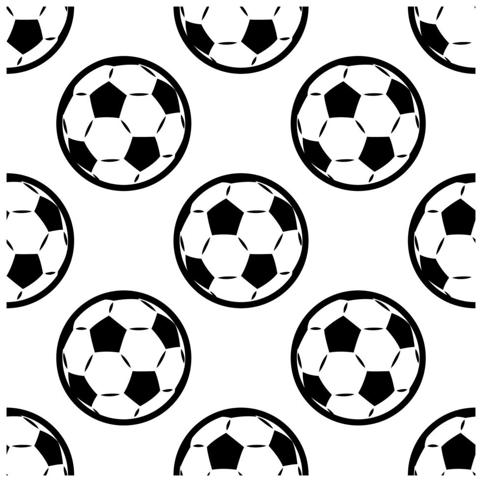 senza soluzione di continuità sfondo modello di palloni da calcio vettore