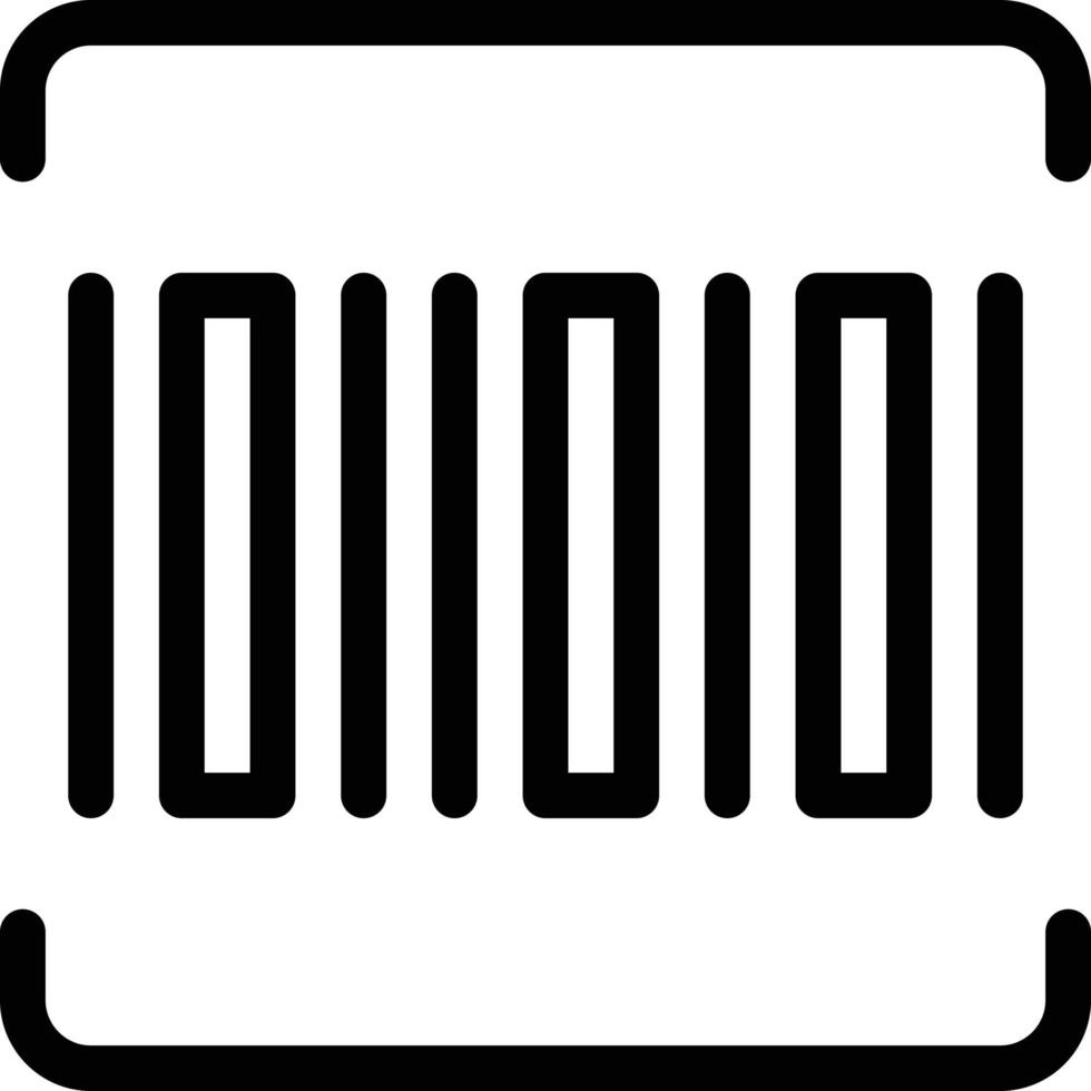 illustrazione vettoriale del codice a barre su uno sfondo. simboli di qualità premium. icone vettoriali per il concetto e la progettazione grafica.