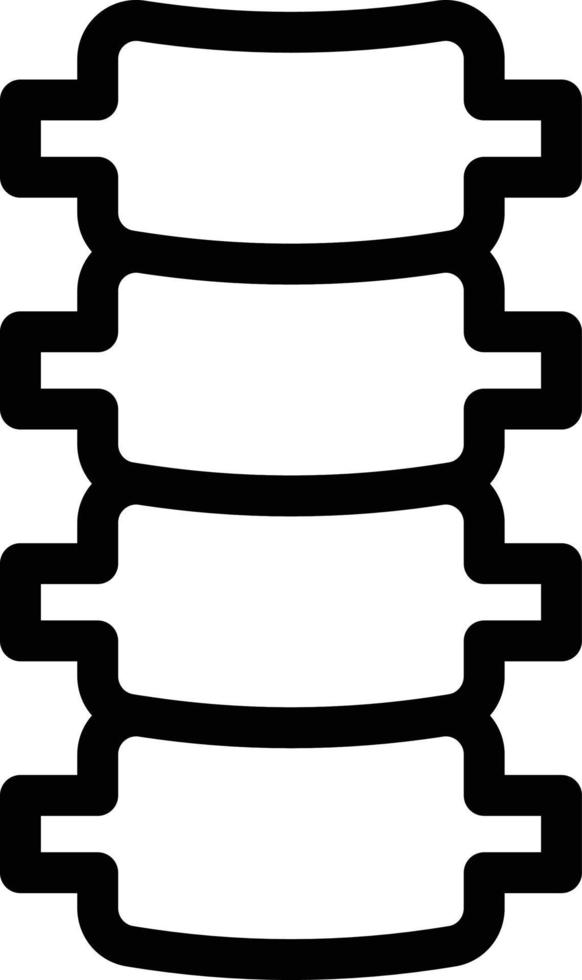 illustrazione vettoriale della spina dorsale su uno sfondo. simboli di qualità premium. icone vettoriali per il concetto e la progettazione grafica.