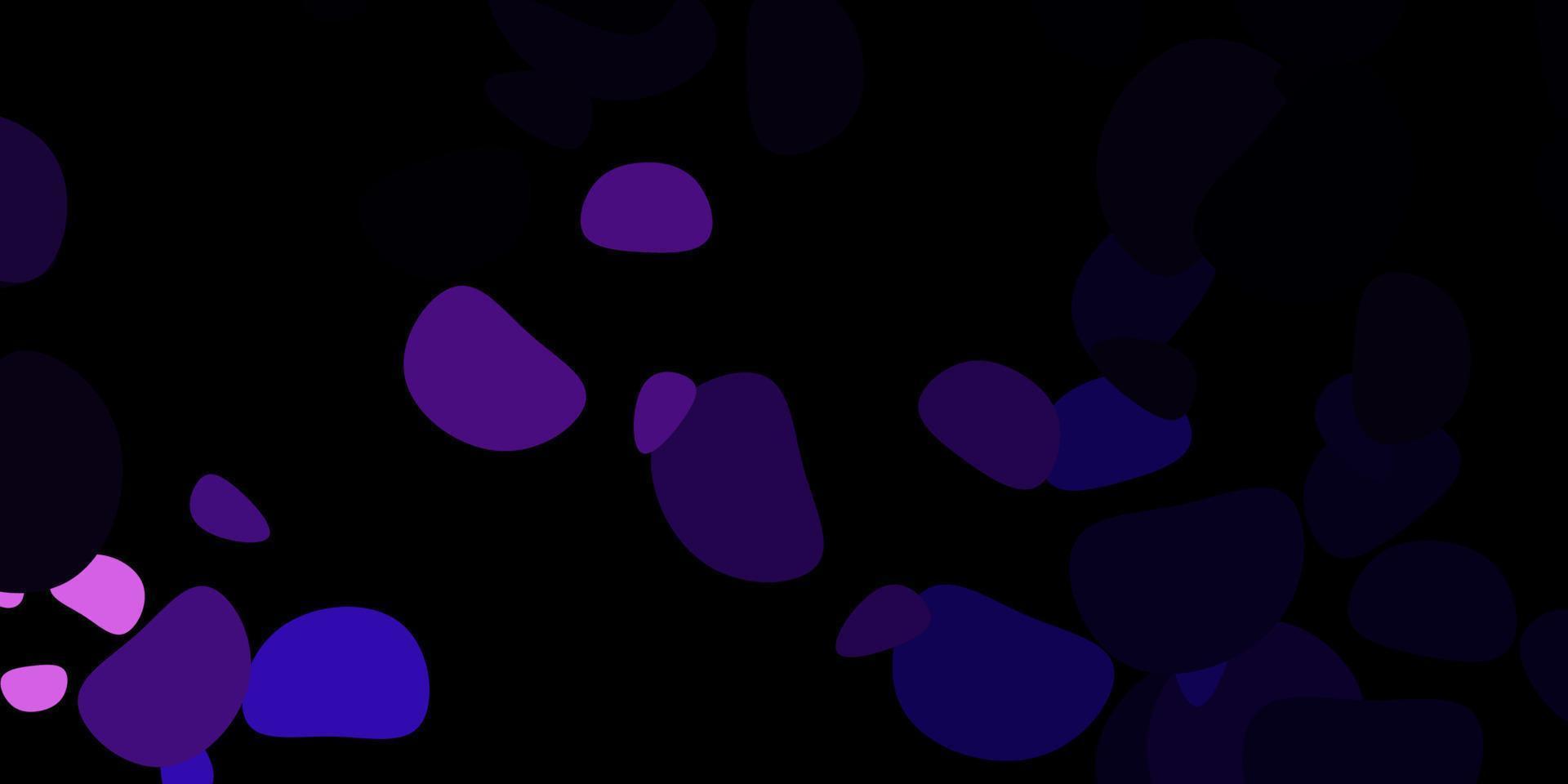 trama vettoriale viola scuro con forme di memphis.