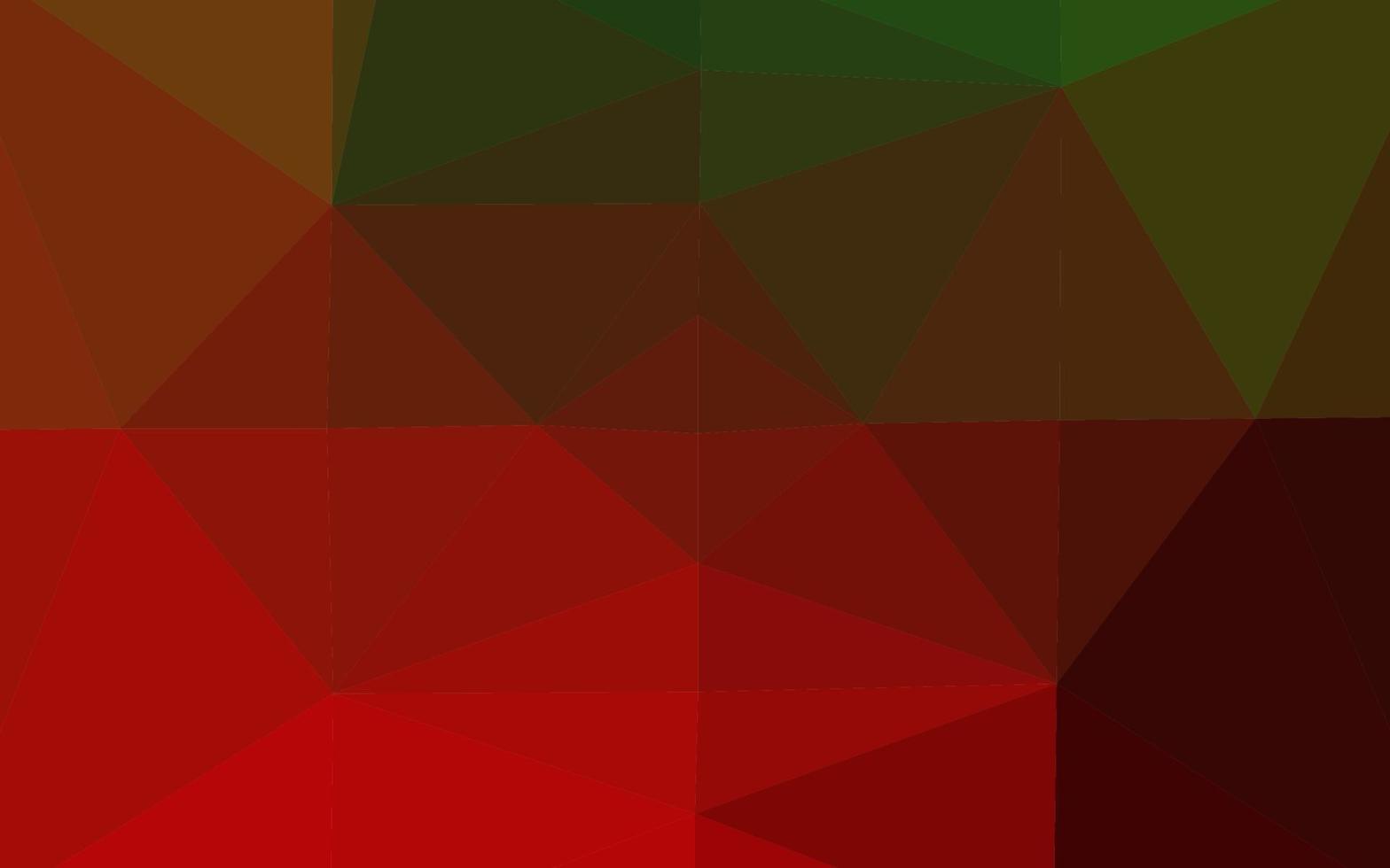 modello di triangolo sfocato vettoriale verde chiaro, rosso.