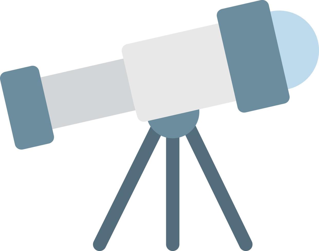 illustrazione vettoriale del telescopio su uno sfondo. simboli di qualità premium. icone vettoriali per il concetto e la progettazione grafica.