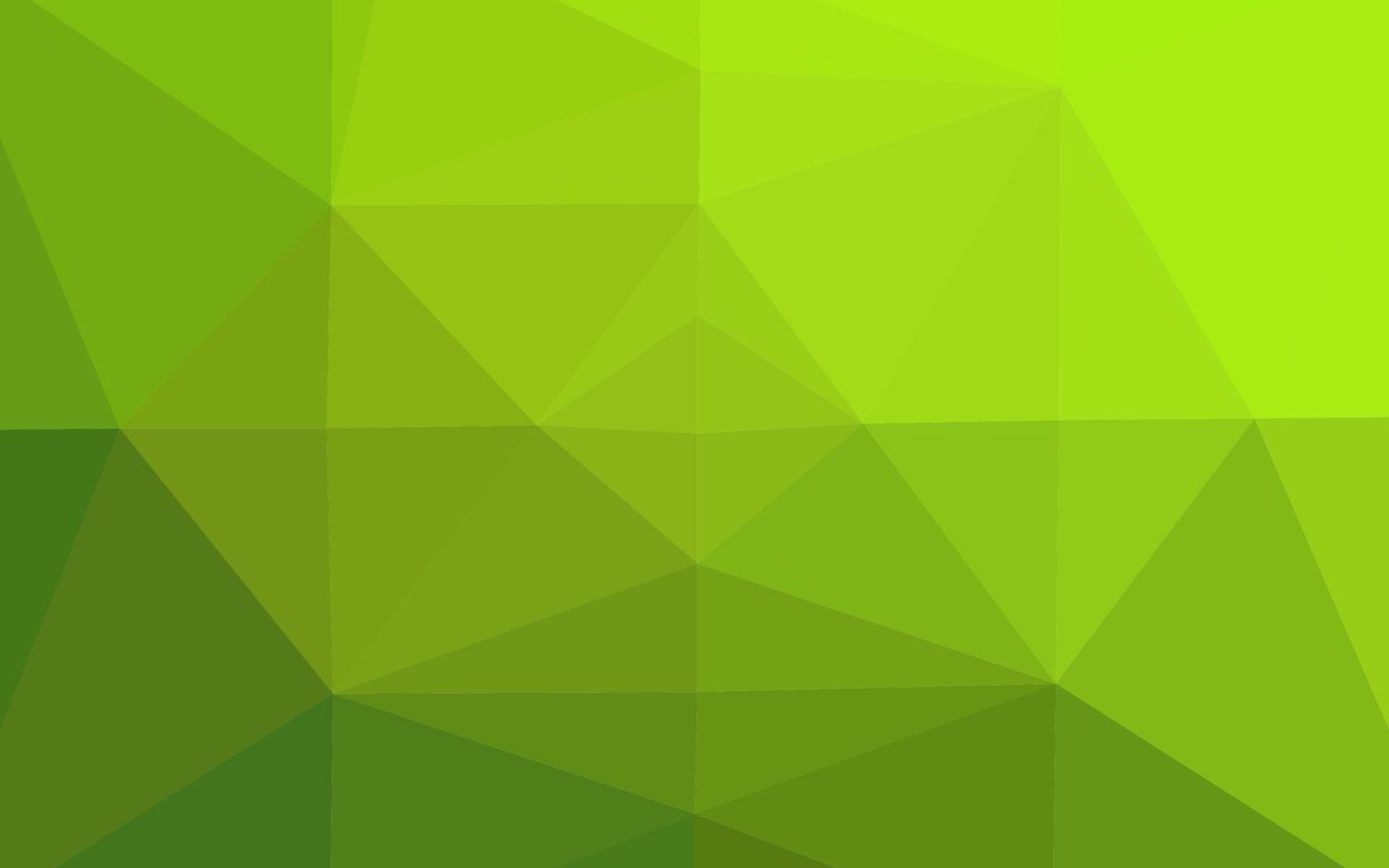 modello di triangolo sfocato vettoriale verde chiaro.