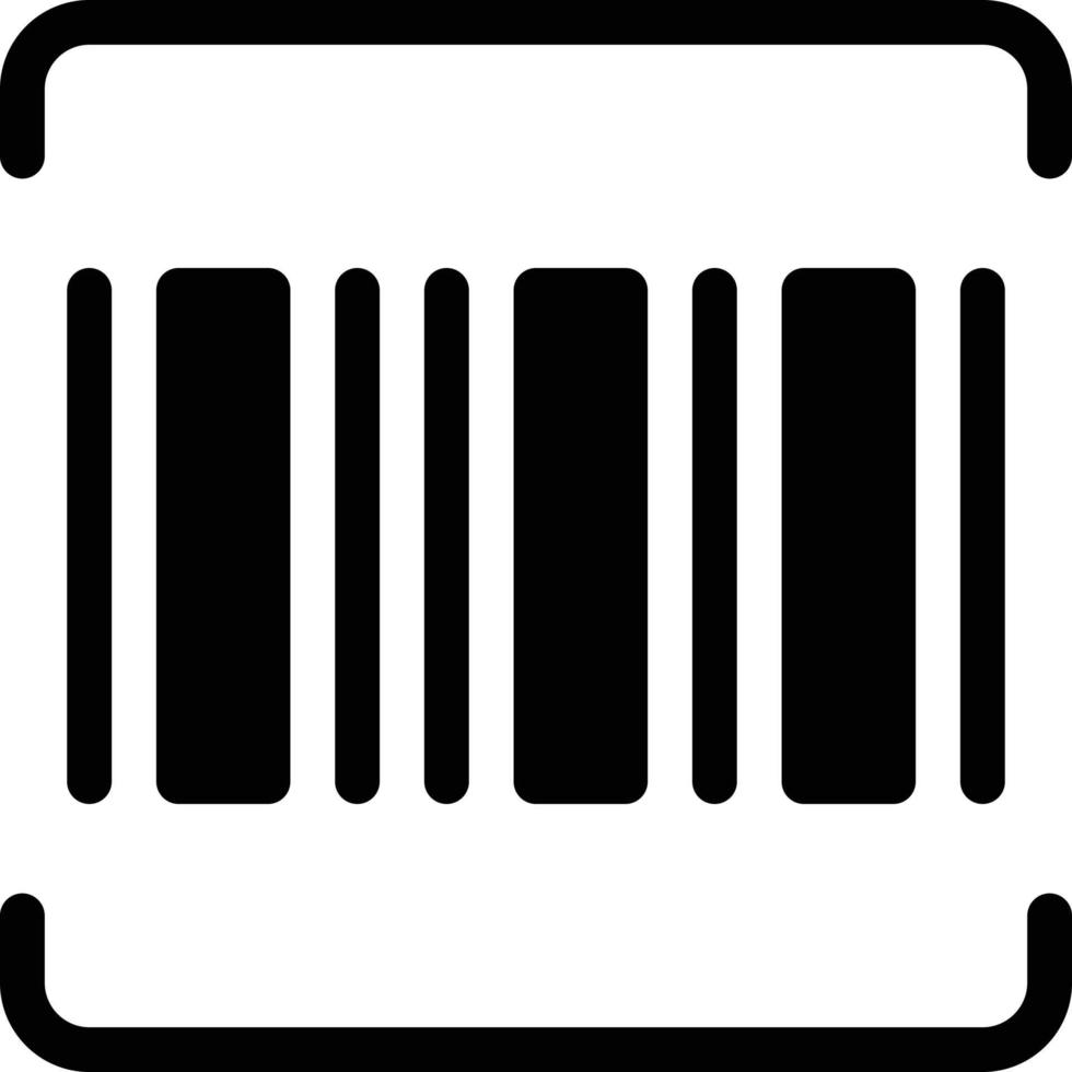 illustrazione vettoriale del codice a barre su uno sfondo. simboli di qualità premium. icone vettoriali per il concetto e la progettazione grafica.