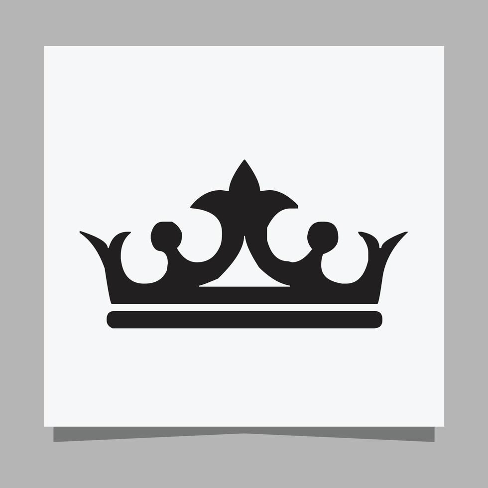 logo illustrazione vettore Immagine di del re corona mano disegnato su bianca carta