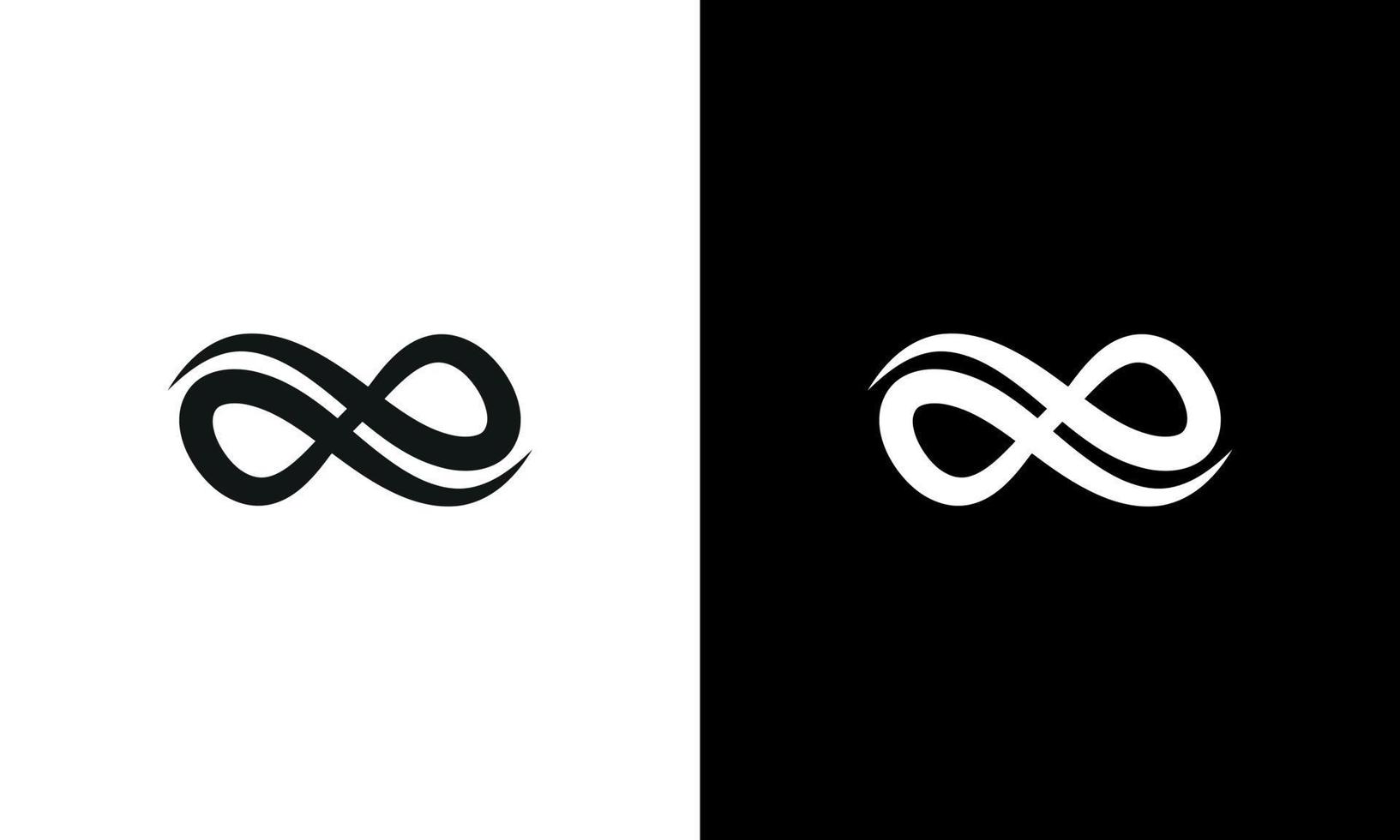 infinito logo design. infinito logo icona design gratuito vettore modello.