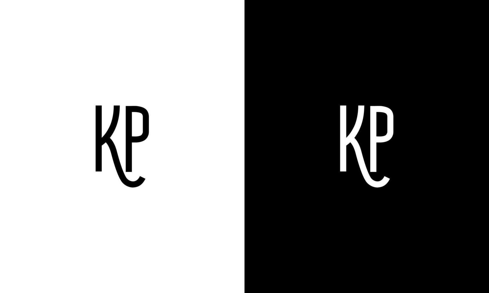lettera kp vettore logo gratuito modello gratuito vettore