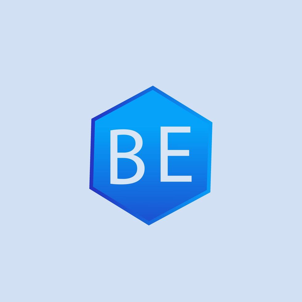 essere blu logo design per azienda vettore