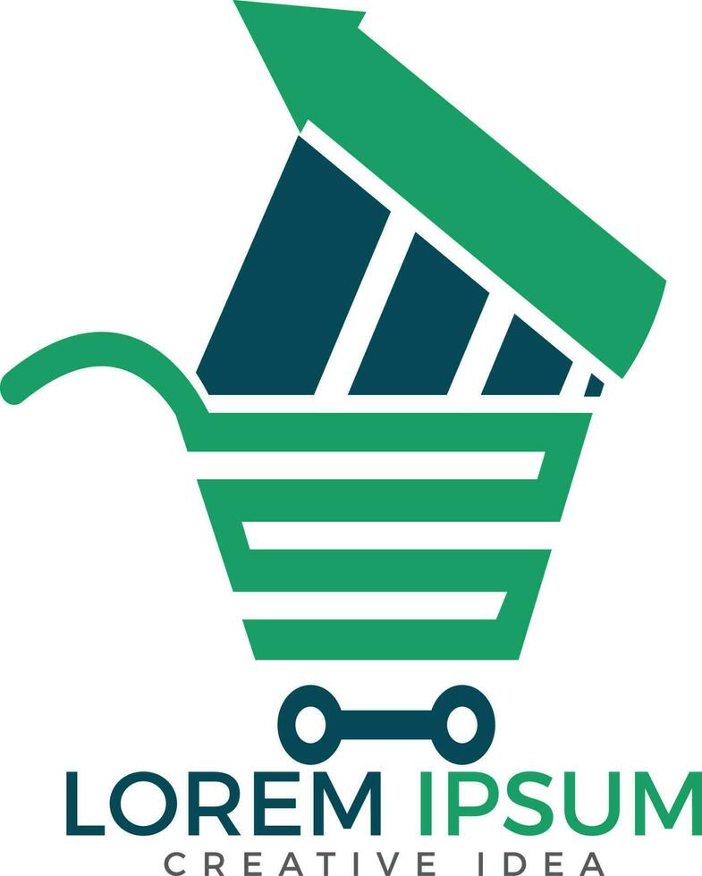 negozio rapporto o statistiche e shopping logo design elemento. vettore