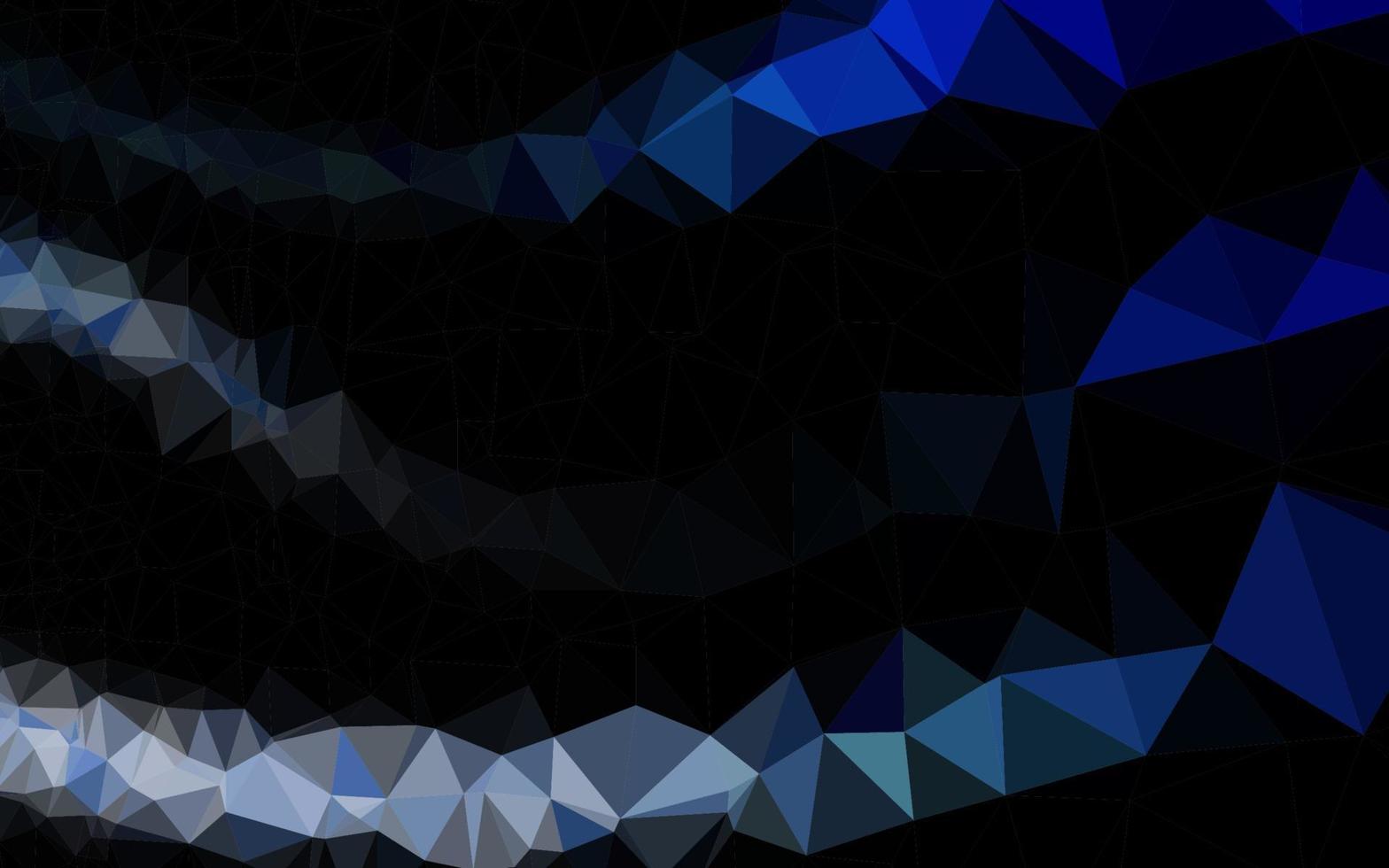 modello di mosaico triangolo vettoriale blu scuro.