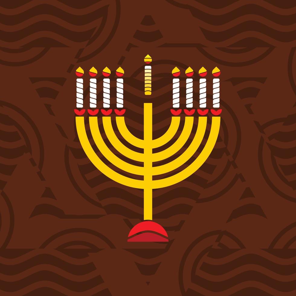 hanukkah candela mandala vettore design