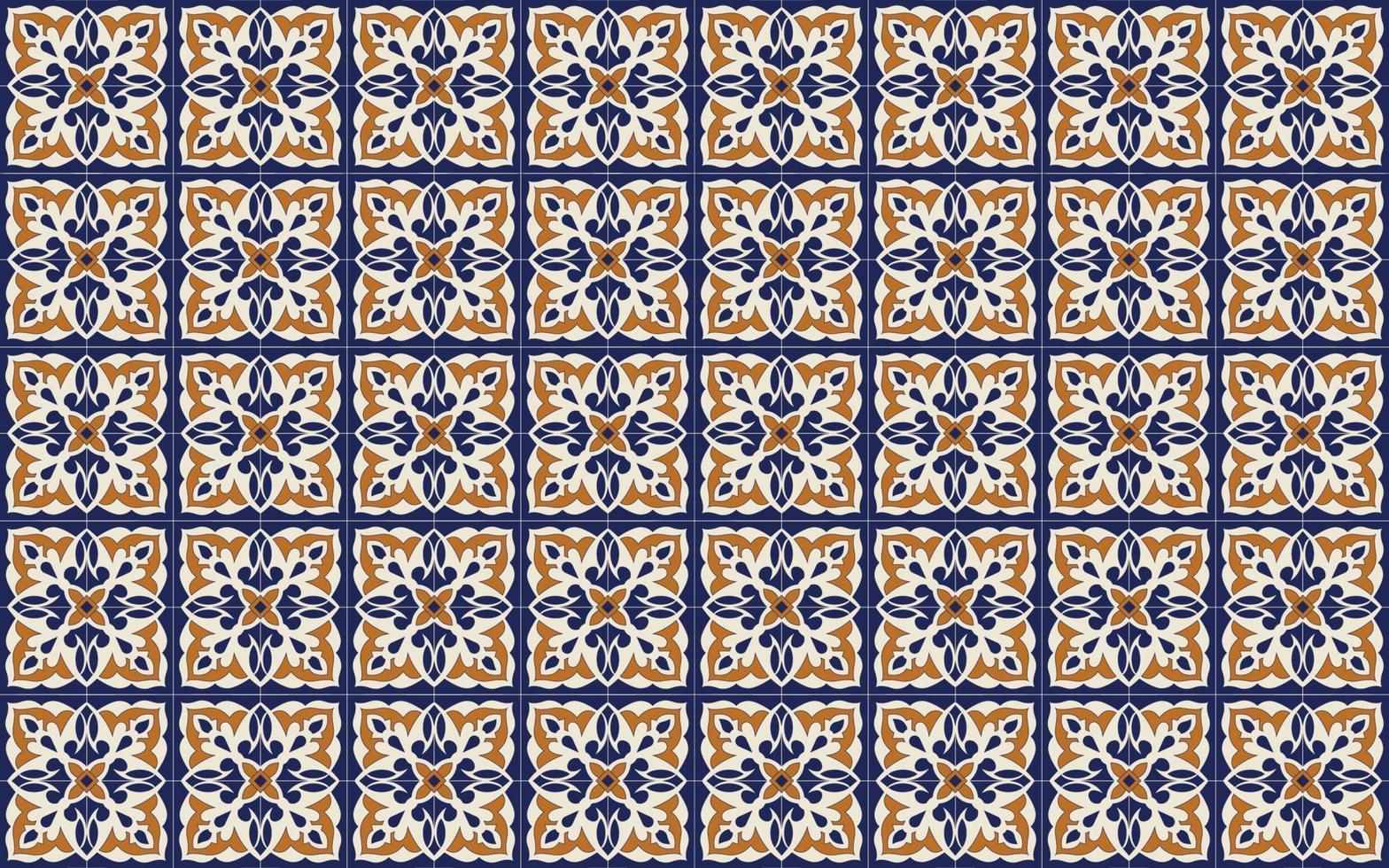 tradizionale floreale colorato marocchino mosaico, piastrella senza soluzione di continuità modello sfondo. vettore