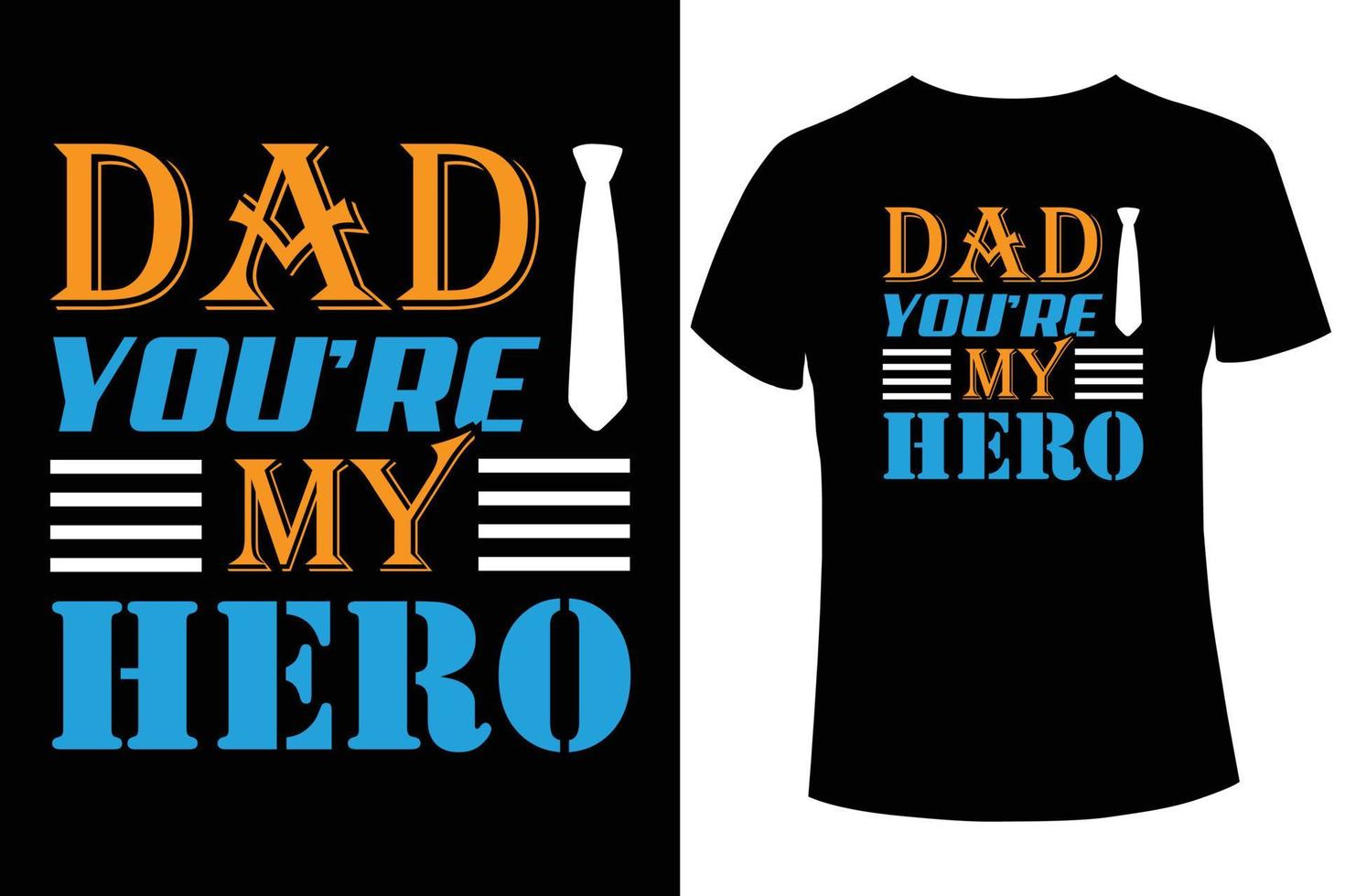 papà sei mio eroe maglietta design modello vettore