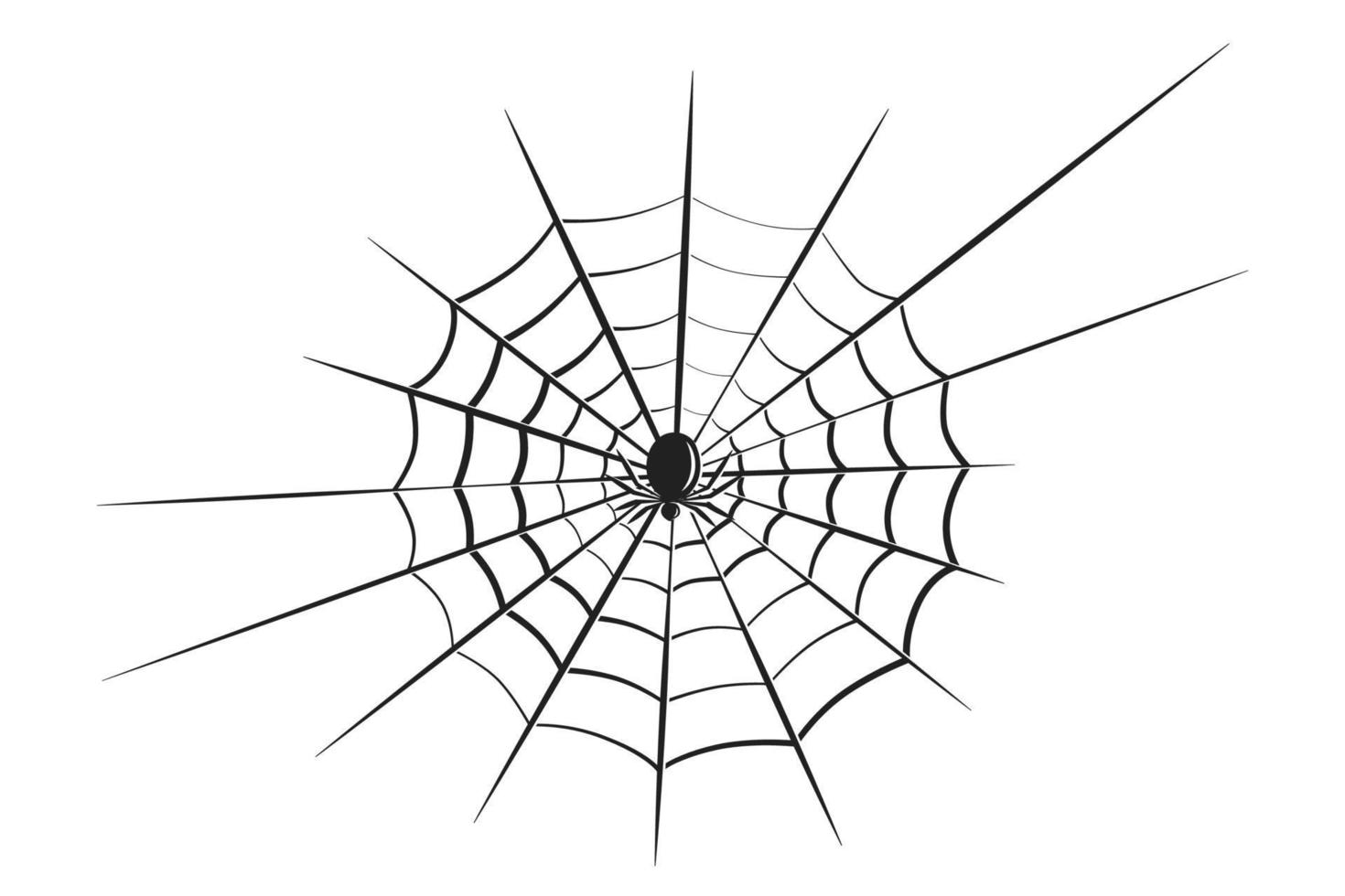 ragnatela e ragno. elemento designfor contento Halloween. vettore illustrazione
