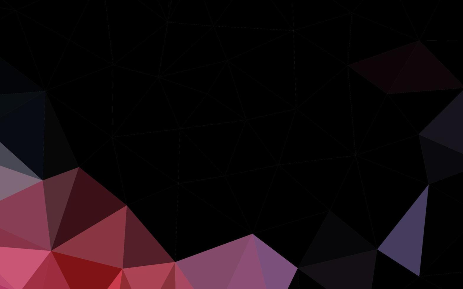 layout low poly di vettore blu scuro, rosso.