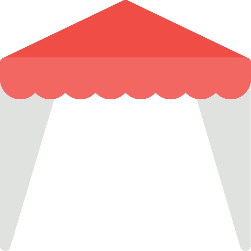 illustrazione vettoriale tenda su uno sfondo. simboli di qualità premium. icone vettoriali per il concetto e la progettazione grafica.