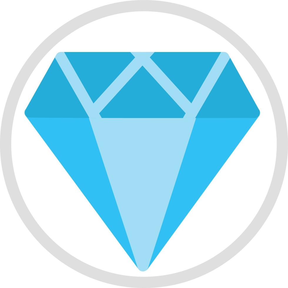 icona piatta diamante vettore