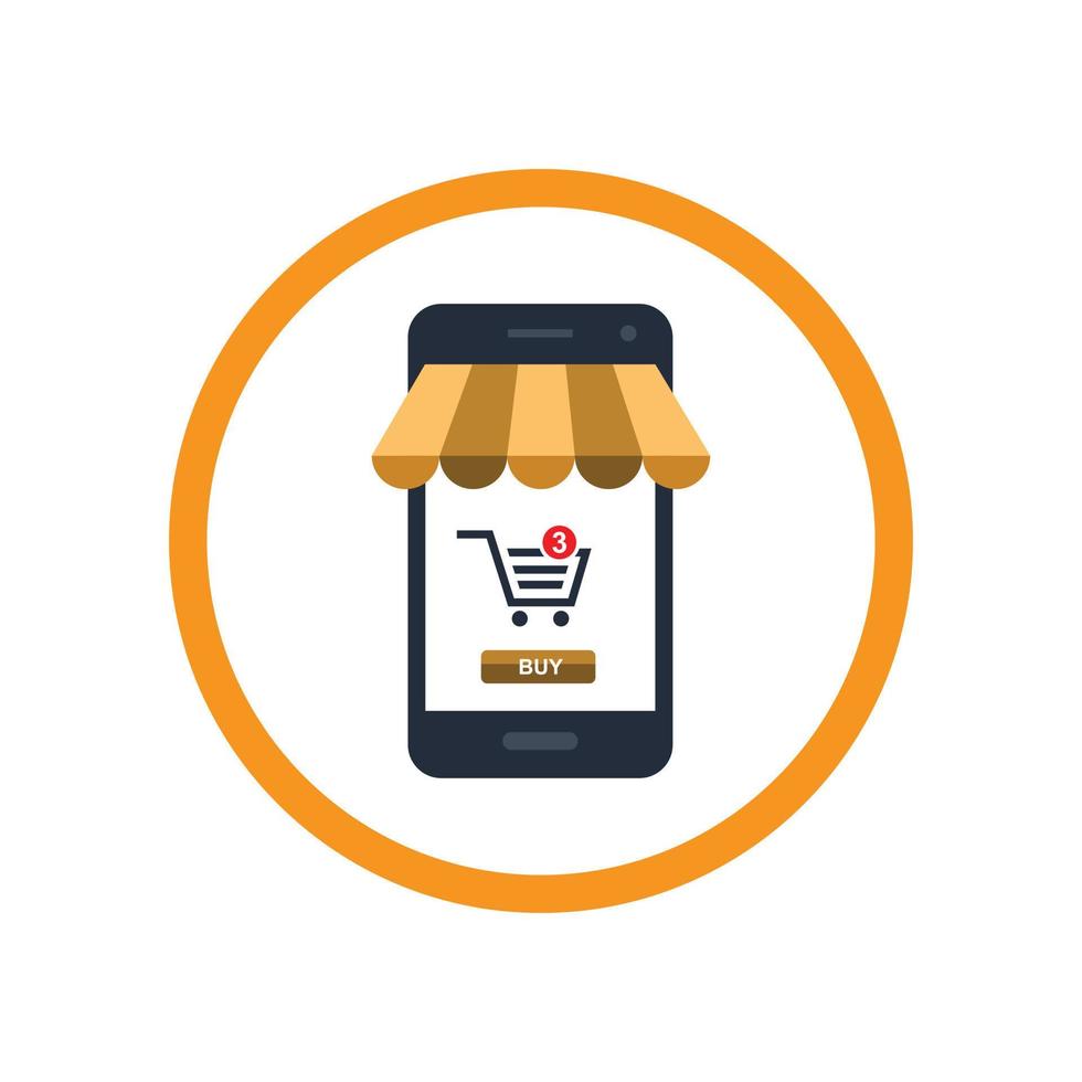 e-commerce logo icona vettore