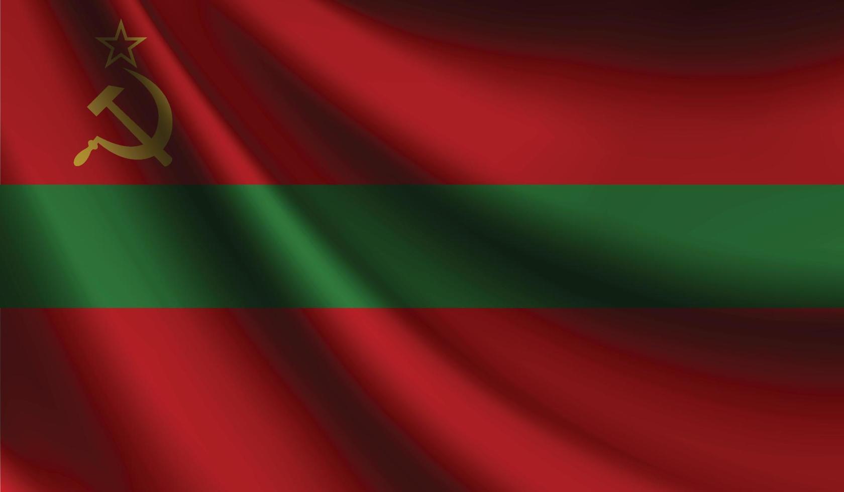 Transnistria bandiera agitando sfondo per patriottico e nazionale design vettore