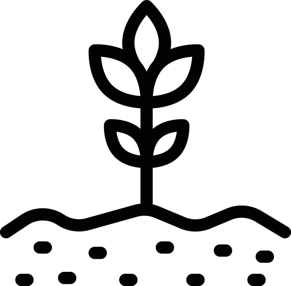 illustrazione vettoriale della pianta su uno sfondo simboli di qualità premium. icone vettoriali per il concetto e la progettazione grafica.