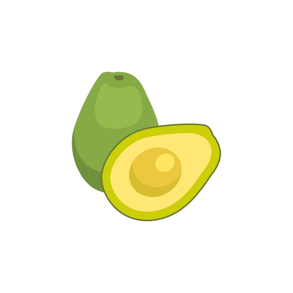 vettore azione avocado semplice illustrazione