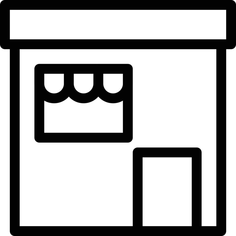 illustrazione vettoriale del negozio su uno sfondo. simboli di qualità premium. icone vettoriali per il concetto e la progettazione grafica.