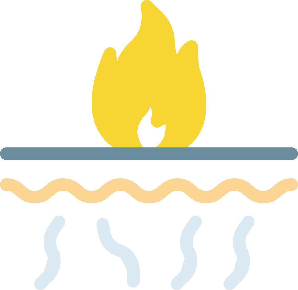 illustrazione vettoriale di fuoco su uno sfondo simboli di qualità premium. icone vettoriali per il concetto e la progettazione grafica.