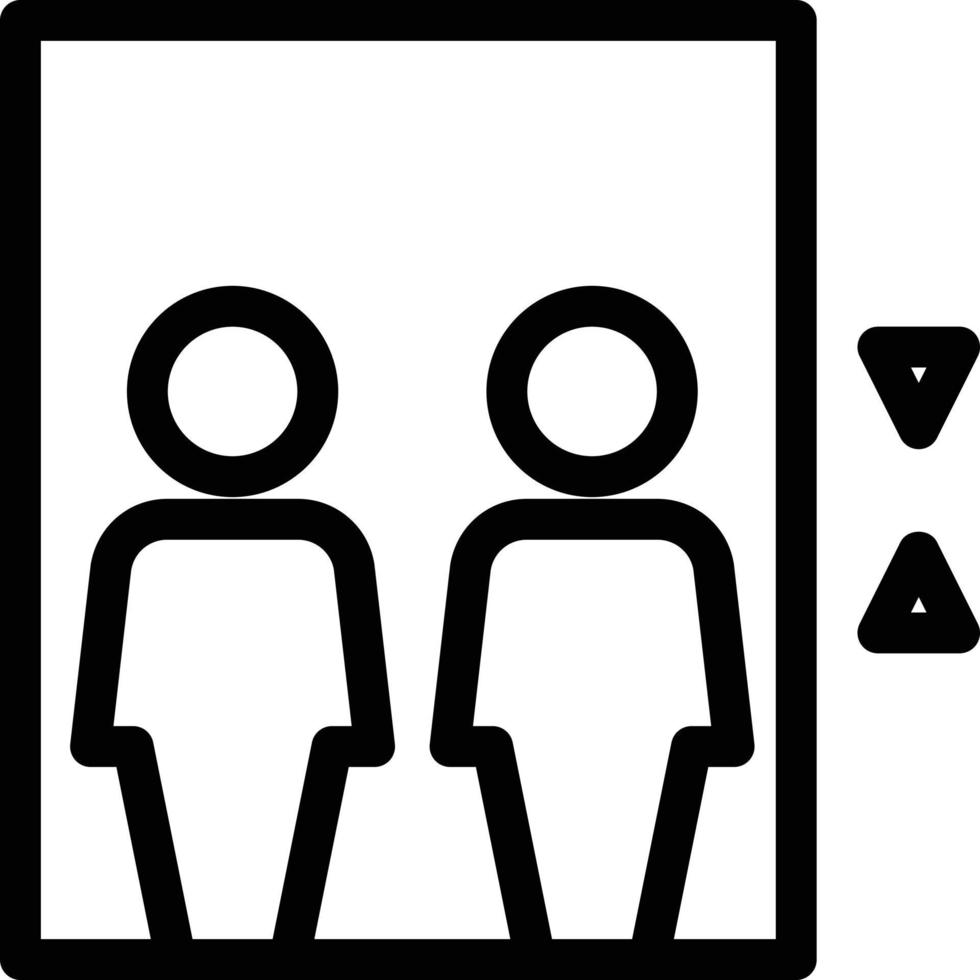 illustrazione vettoriale dell'ascensore su uno sfondo. simboli di qualità premium. icone vettoriali per il concetto e la progettazione grafica.