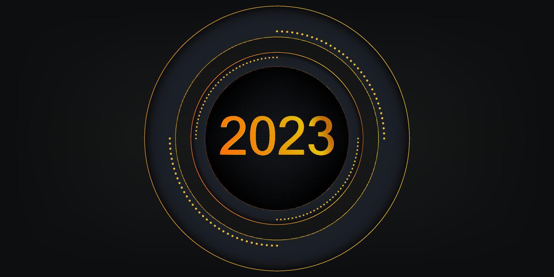 astratto sfondo contento nuovo anno 2023 per carta carta modello vettore illustrazione